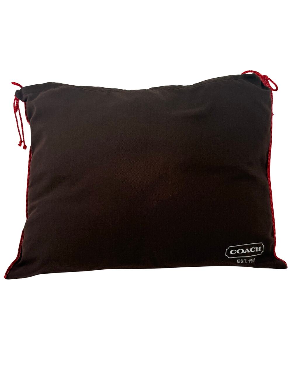 Upcycled Accent Pillow 14x18 Made from Authentic Dust Cover Brown